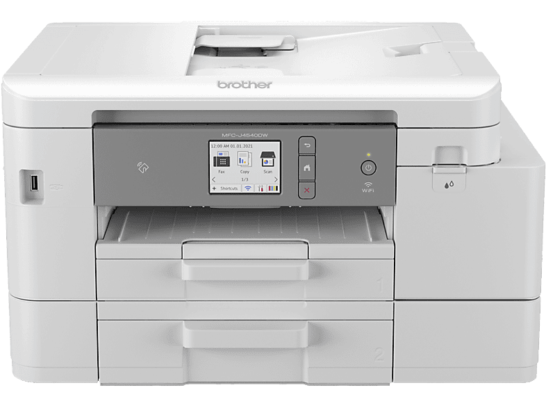 Impresora multifunción  Brother MFCJ6959DWRE1, Impresión a gran formato,  Fax y escáner, Hasta 30 ppm, Doble cara, 512MB, Blanca