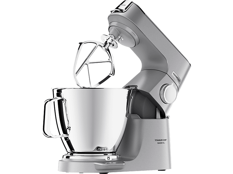 KENWOOD Titanium Chef Baker XL KVL85.004SI Küchenmaschine Silber (Rührschüsselkapazität: 7 l, 1200 Watt) | Küchenmaschinen
