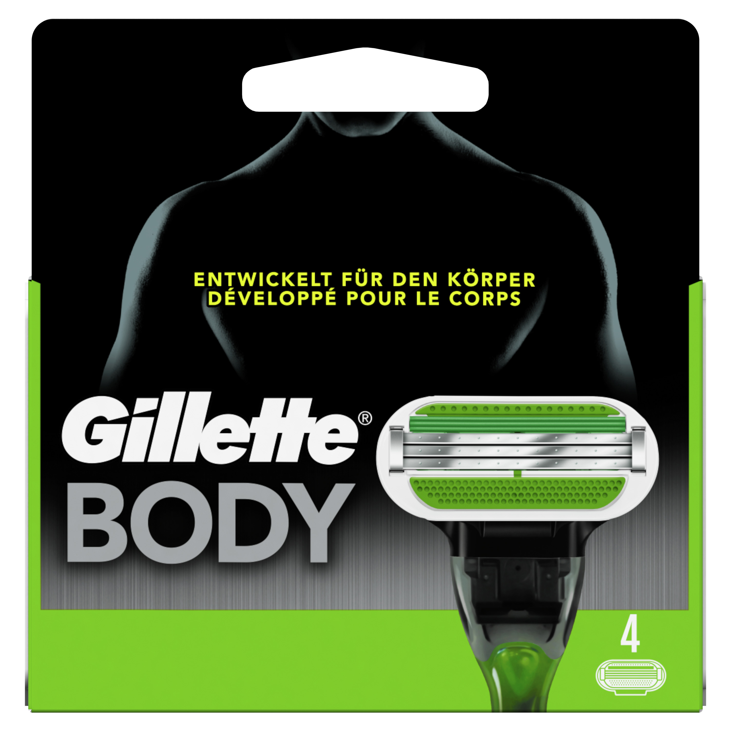 GILLETTE Body Rasierklingen 4er