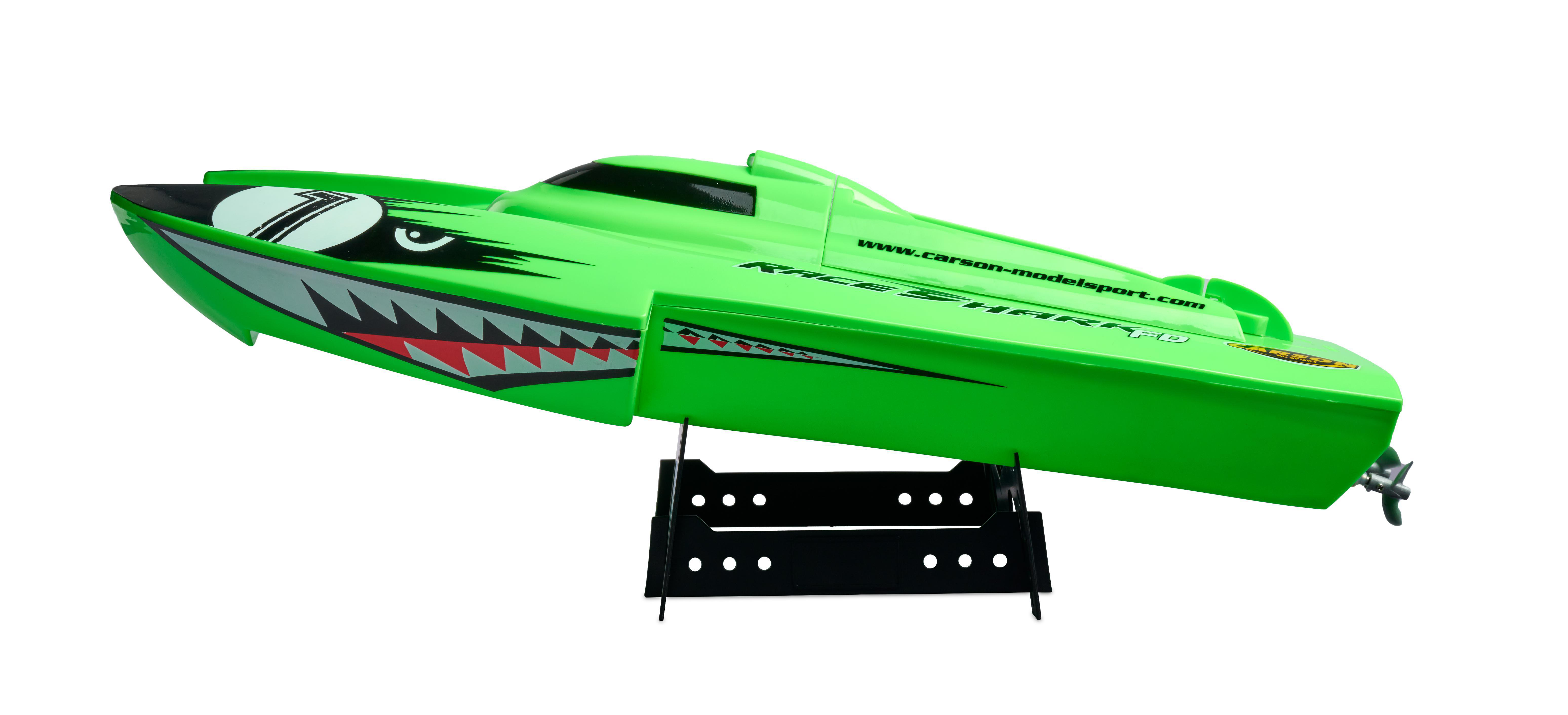 CARSON Race Shark FD 2.4G 100% RTR ferngesteuertes Boot, Grün