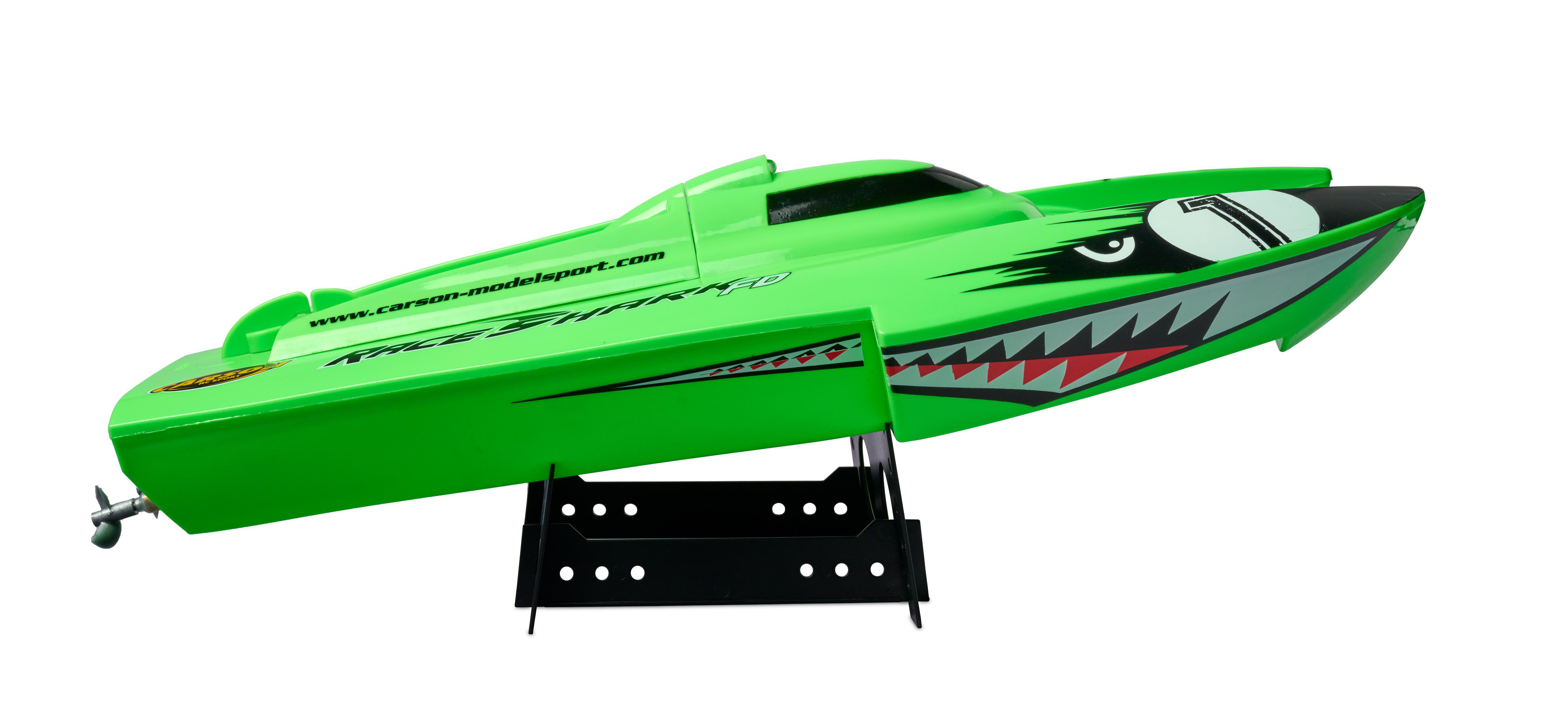 CARSON Race Shark FD 2.4G 100% RTR ferngesteuertes Boot, Grün