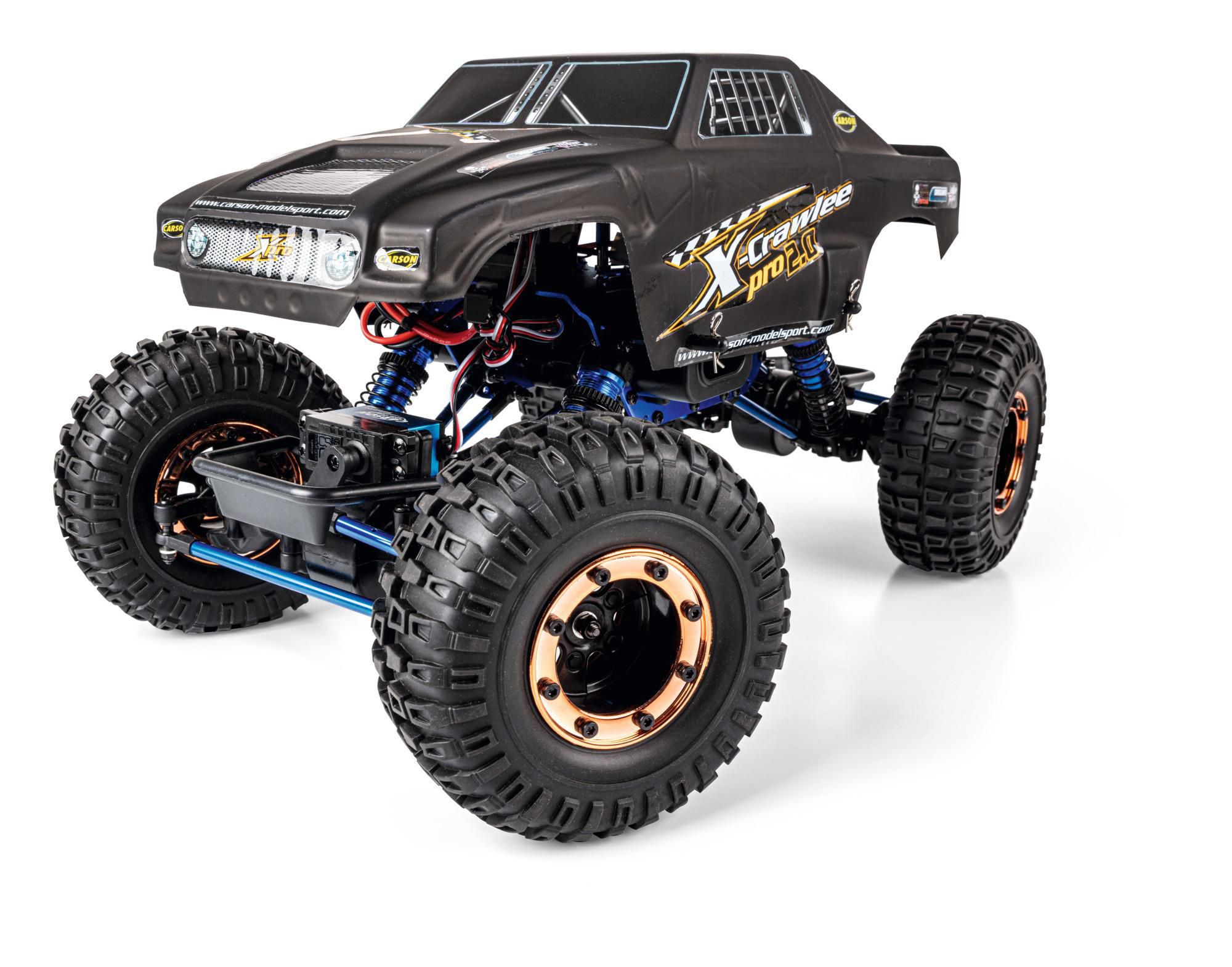 CARSON 1:10 X-Crawlee Pro 2.0 100%RTR ferngesteuertes Spielfahrzeug, Schwarz