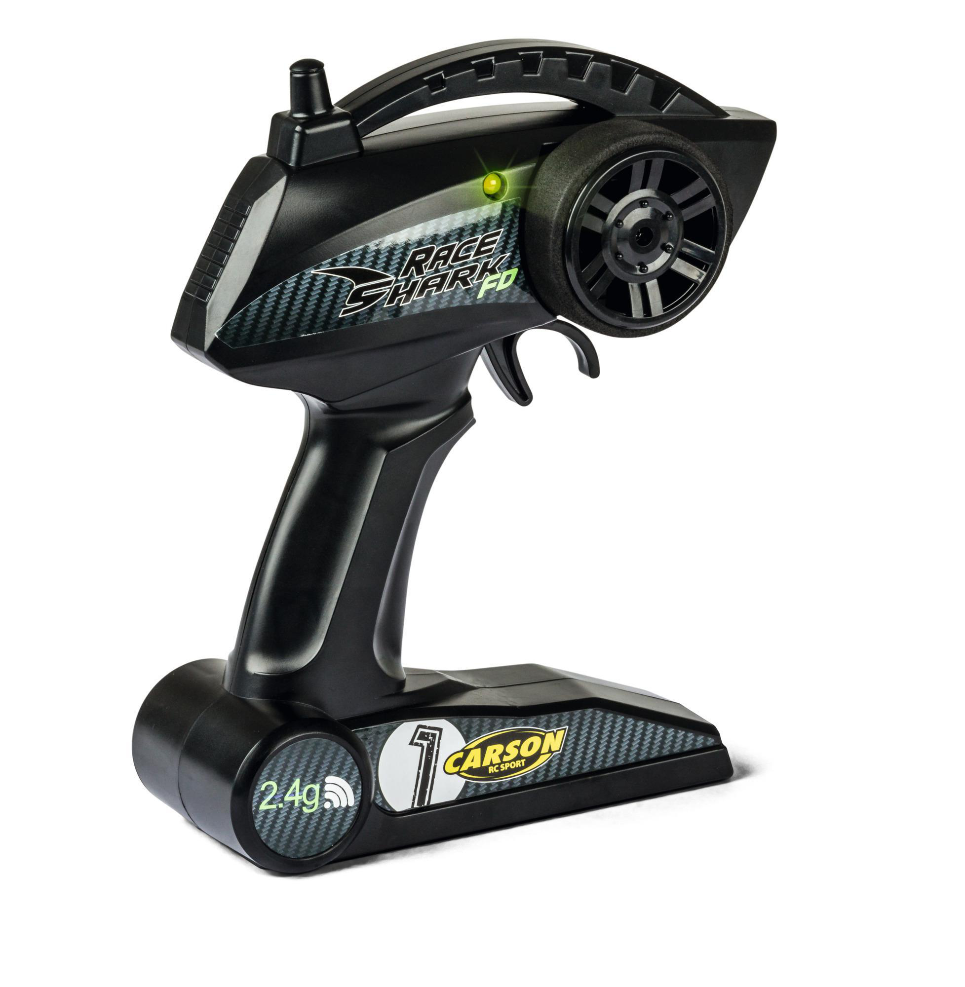CARSON Race Shark FD 2.4G 100% RTR ferngesteuertes Boot, Grün