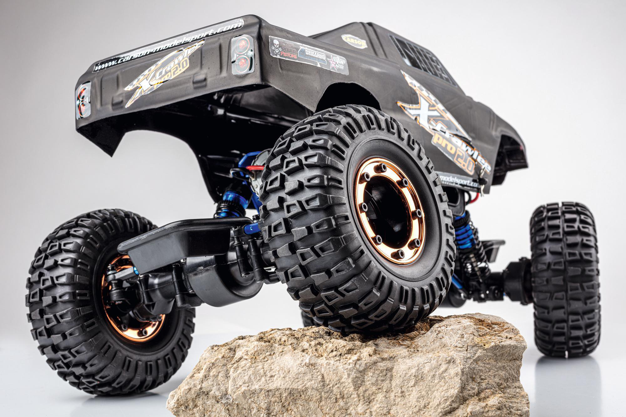 CARSON 1:10 X-Crawlee Pro 2.0 100%RTR ferngesteuertes Spielfahrzeug, Schwarz