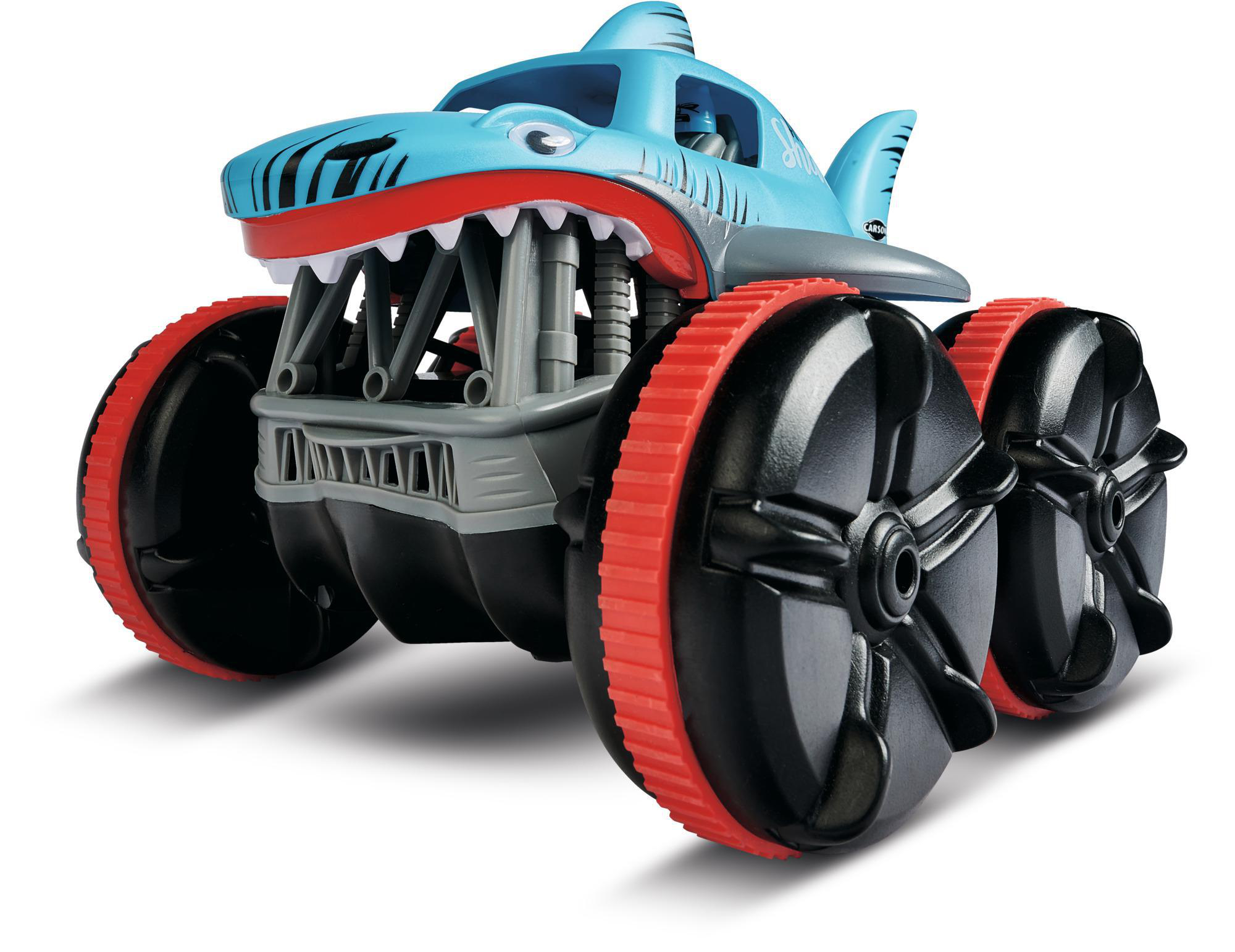 CARSON Amphi Shark 2.4GHz 100% RTR ferngesteuertes Spielfahrzeug, Blau