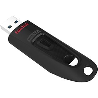 Memoria USB 32 GB - SanDisk Ultra, USB 3.0, Lectura 130 MB/s, Compatible USB 2.0, Software SecureAccess, Negro