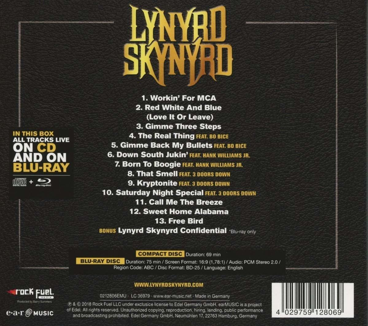 - Atlantic Blu-ray Live City Lynyrd + (CD In - Disc) Skynyrd