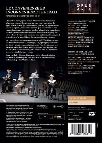teatrali de inconvenienze Le - Ciofi,Patrizia/Viotti,Lorenzo/Opera - ed convenienze (DVD) Lyon/+
