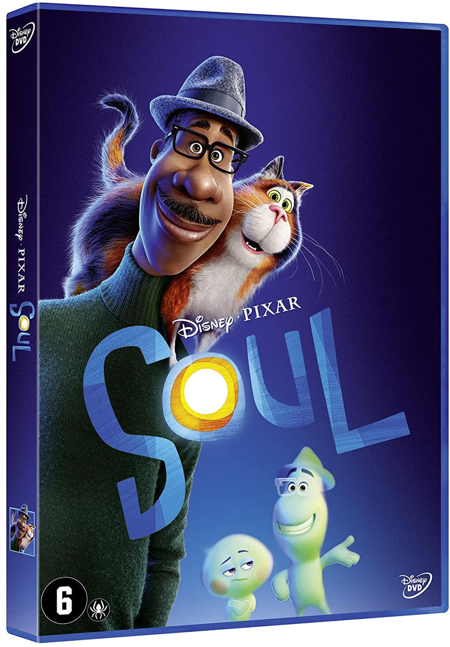 De Soul dvd-hoes met tekenfilmfiguren op de voorkant.