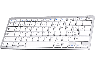 ISY IBK-1000-CH - Bluetooth Tastatur (Weiss/Silber)