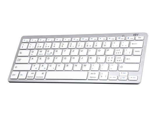 ISY IBK-1000-CH - Bluetooth Tastatur (Weiss/Silber)