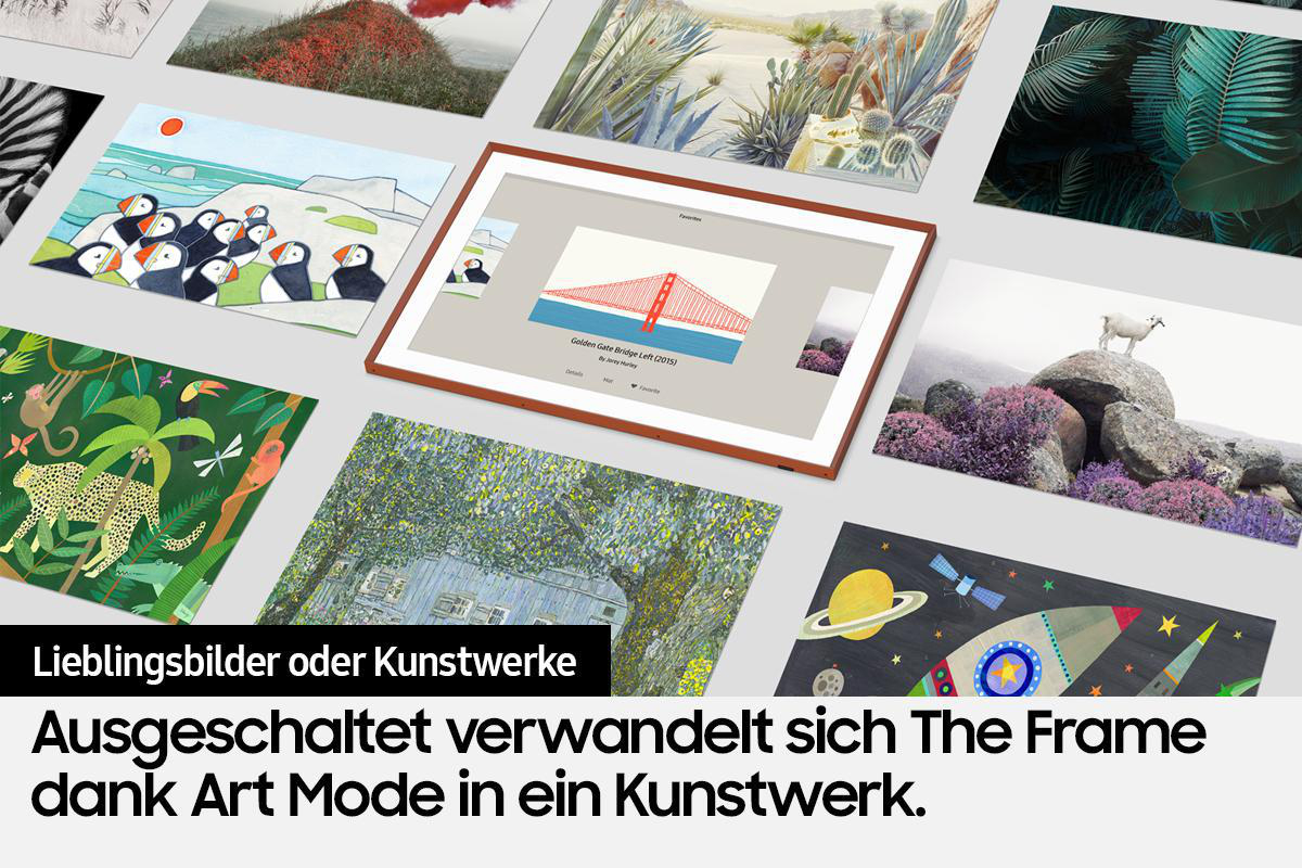 SAMSUNG GQ75LS03AAU The Frame QLED TV (Flat, 75 Zoll / 189 cm, UHD 4K, SMART TV)