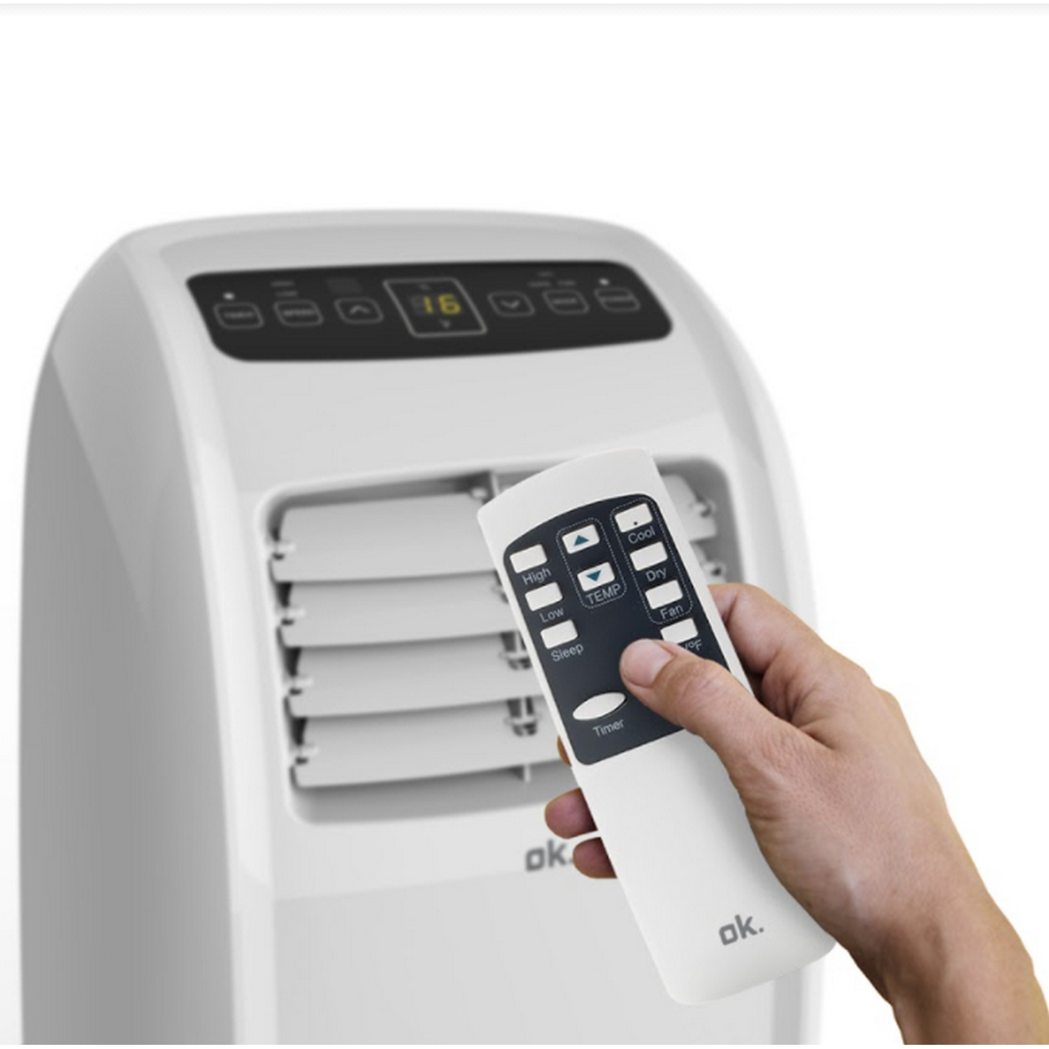 Aire acondicionado portátil - OK OAC 2111 ES, 1750 fg/h, Blanco