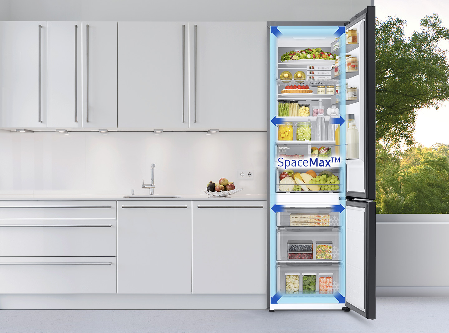 SAMSUNG Bespoke RB38A7B6DCS Cotta Sky Blue
