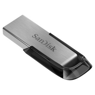 Memoria USB 256 GB - SanDisk Ultra Flair, USB 3.0, 150 MB/s, Compatible USB 2.0, Con SecureAccess™, Plata
