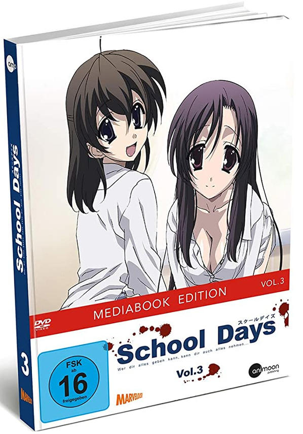 Anime-DVD-Hülle mit zwei Mädchen auf dem Cover und japanischem Text.