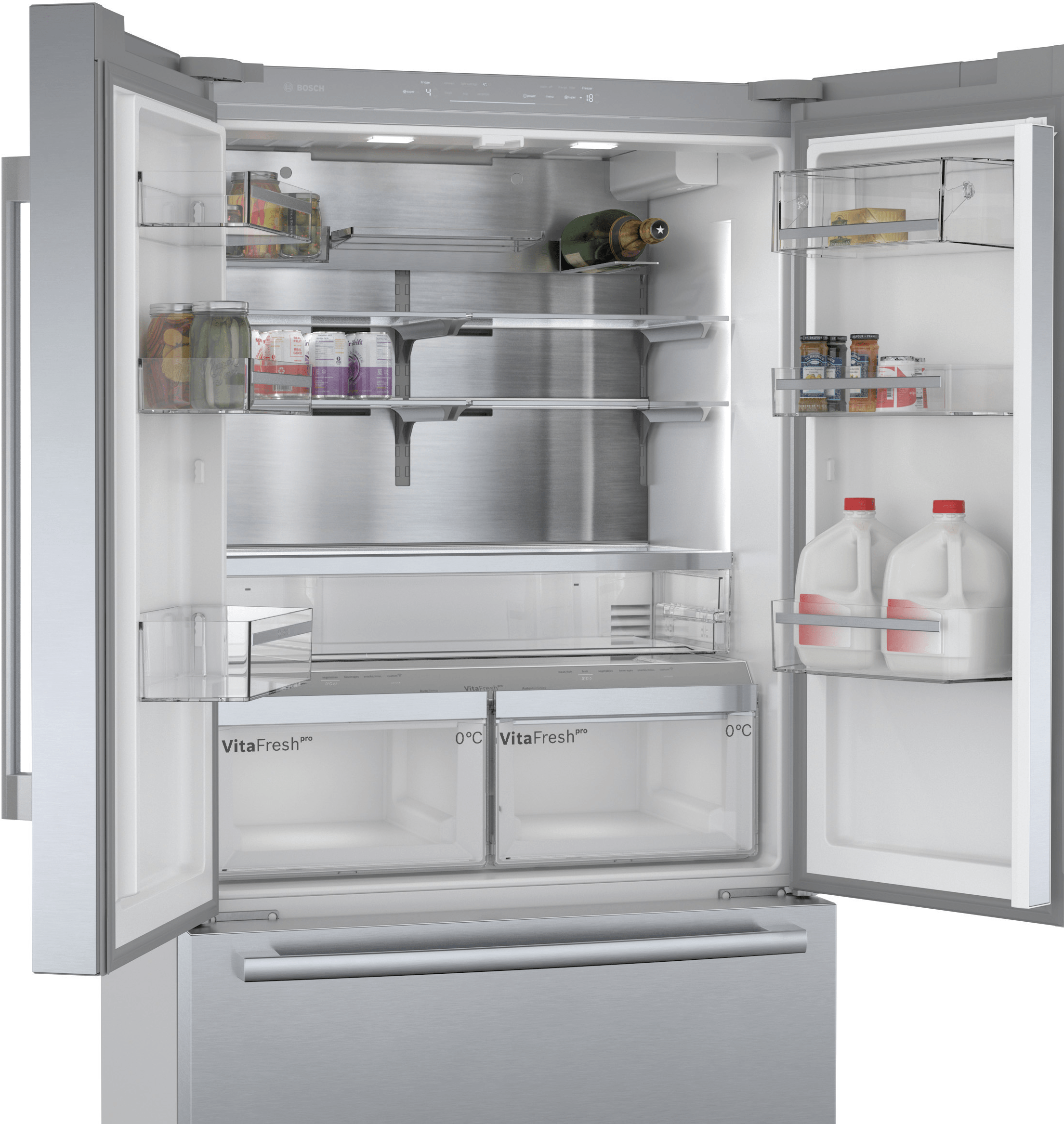 BOSCH KFF96PIEP Serie8 3 ajtós kombinált hűtőszekrény