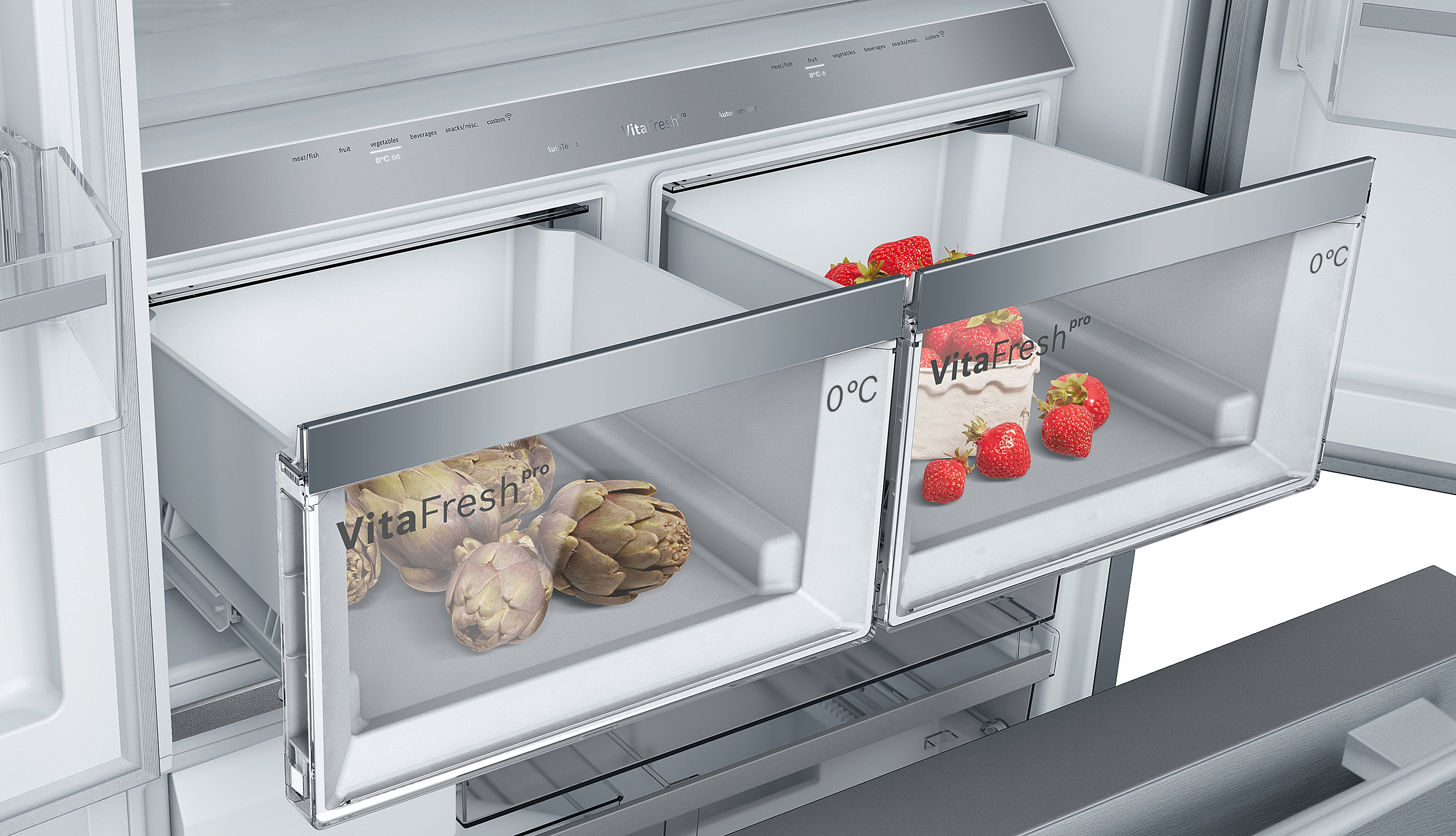 BOSCH KFF96PIEP Serie8 3 ajtós kombinált hűtőszekrény