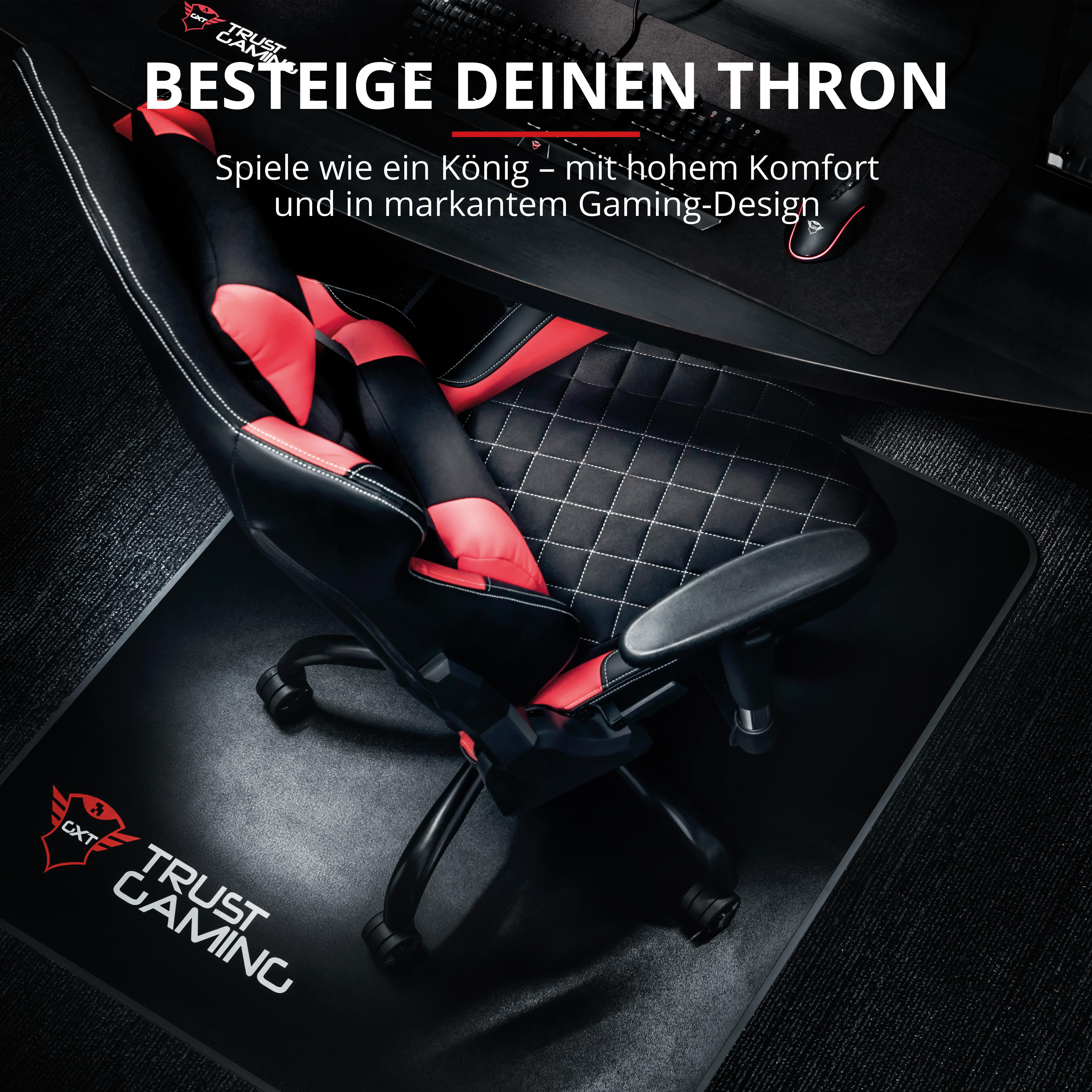 TRUST GXT 707R Resto Gaming Stuhl, Schwarz/Rot