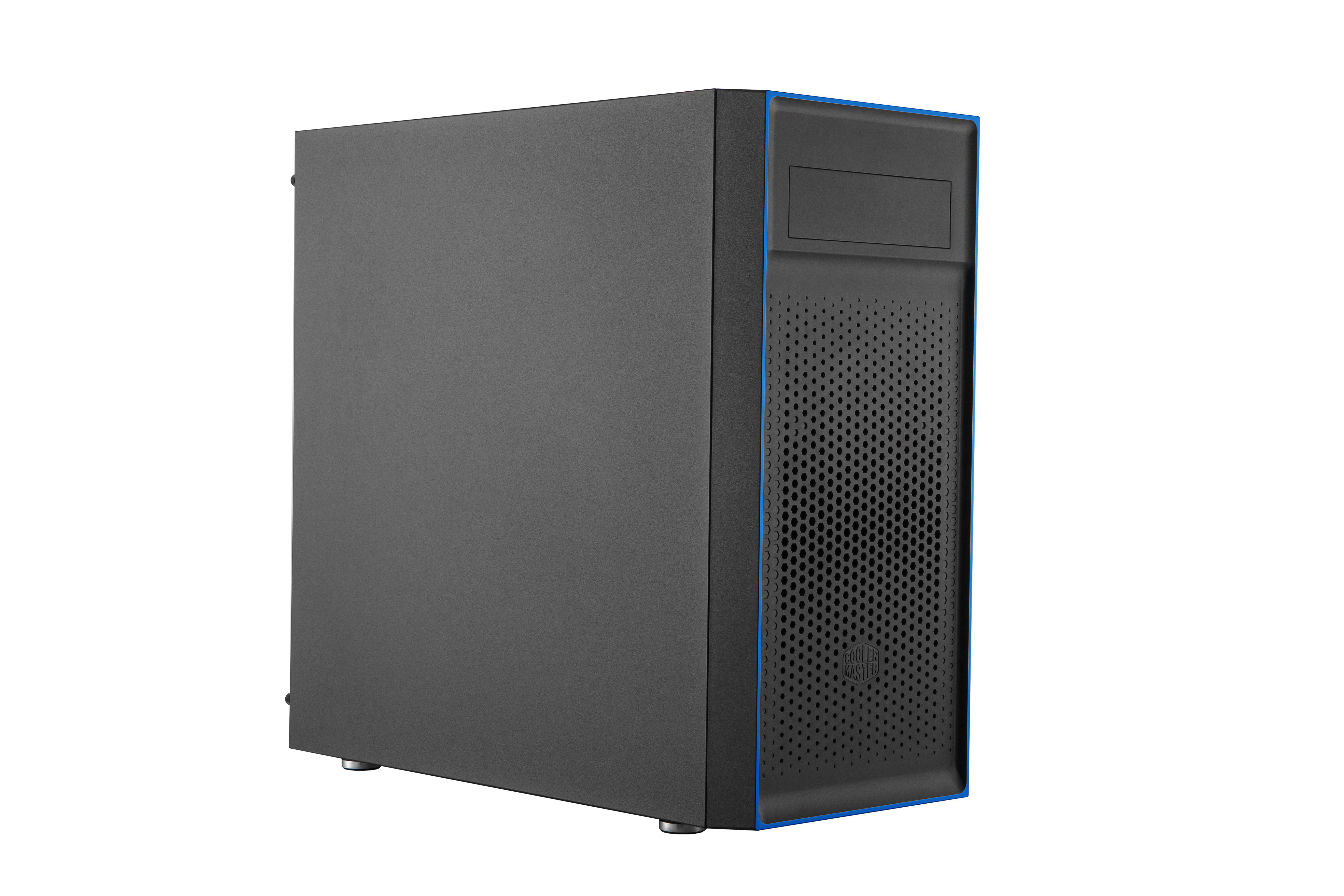 COOLER MASTER MasterBox E501L PC-Gehäuse, Schwarz/Blau