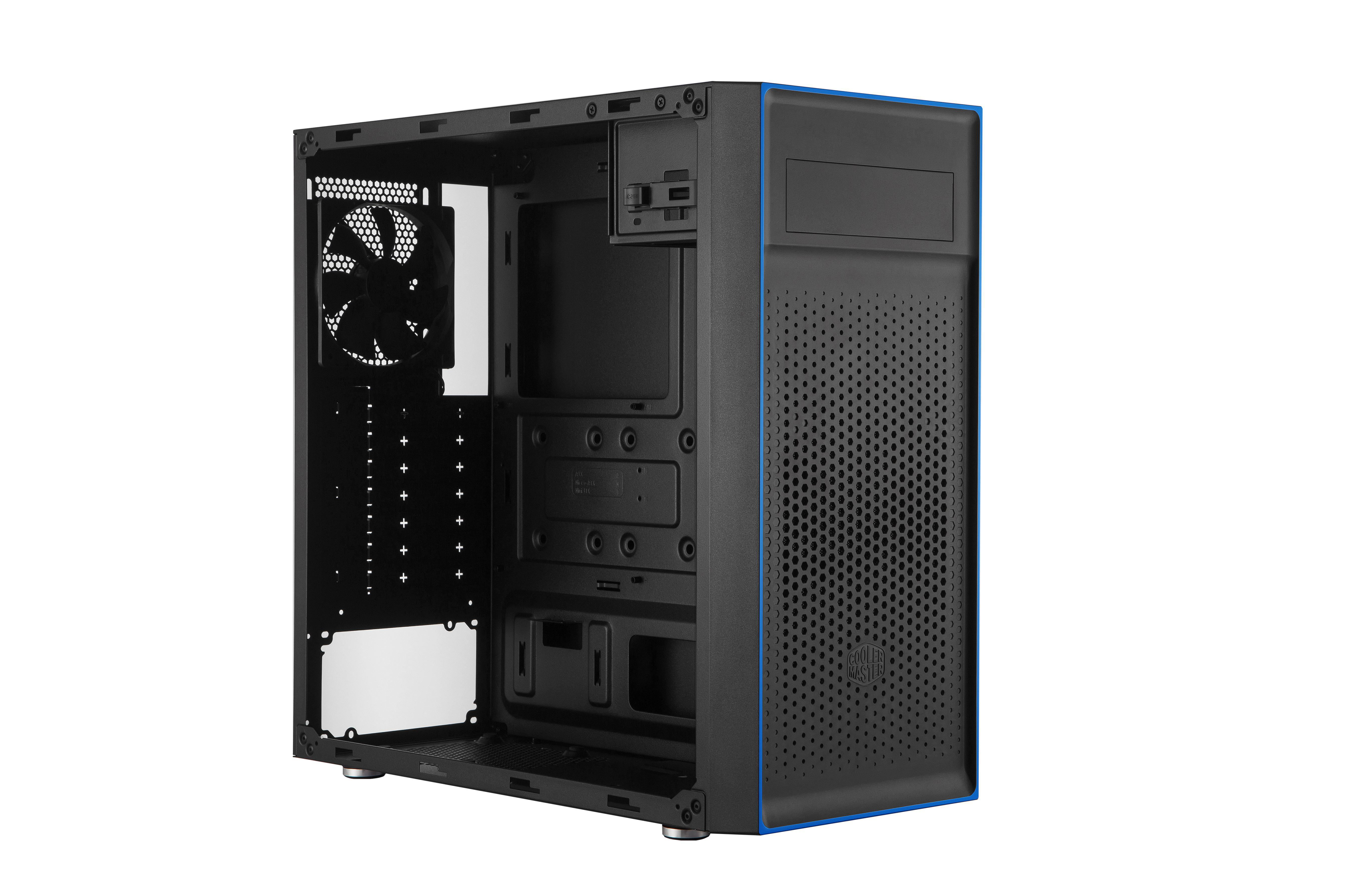 COOLER MASTER MasterBox E501L PC-Gehäuse, Schwarz/Blau