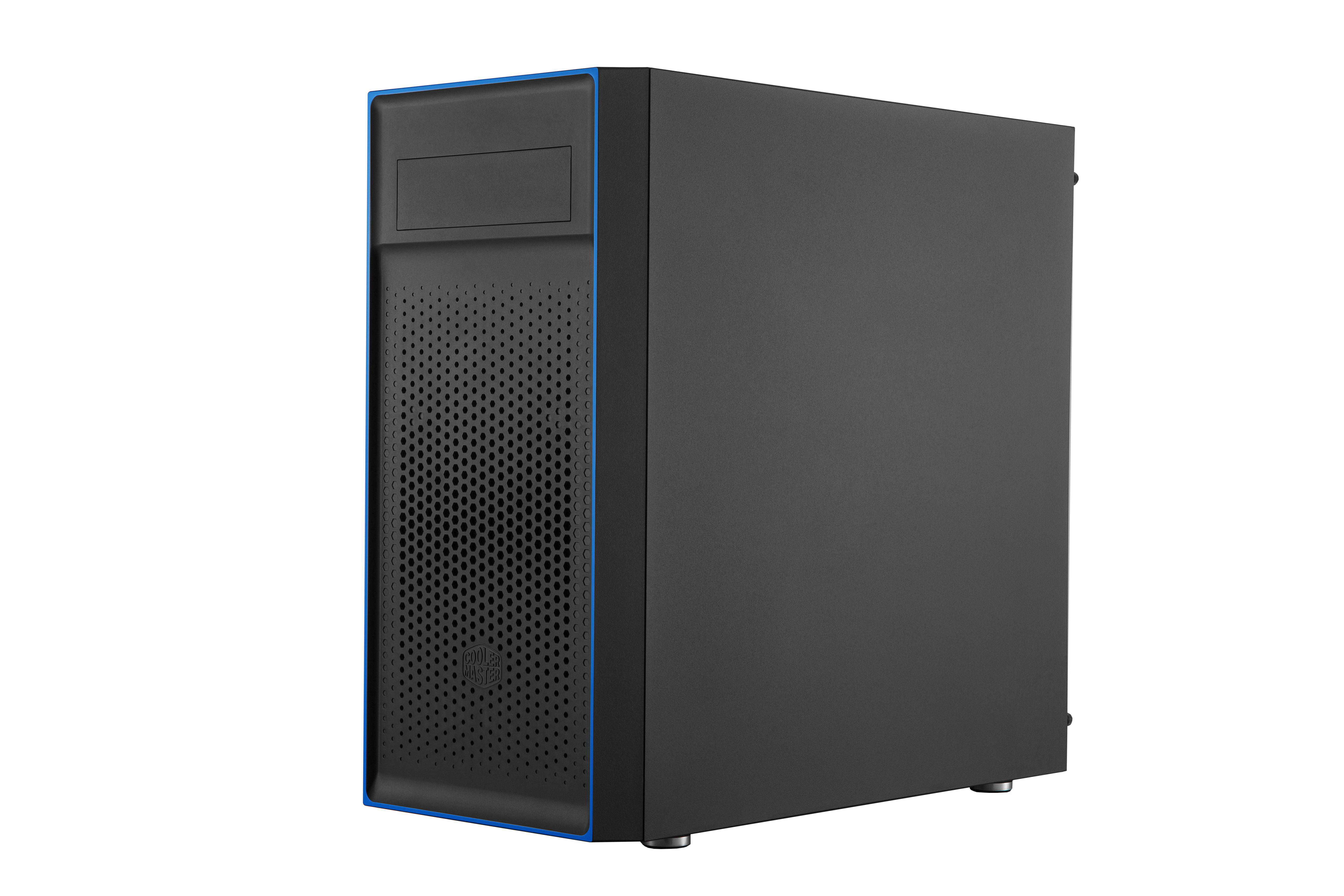 COOLER MASTER MasterBox E501L PC-Gehäuse, Schwarz/Blau