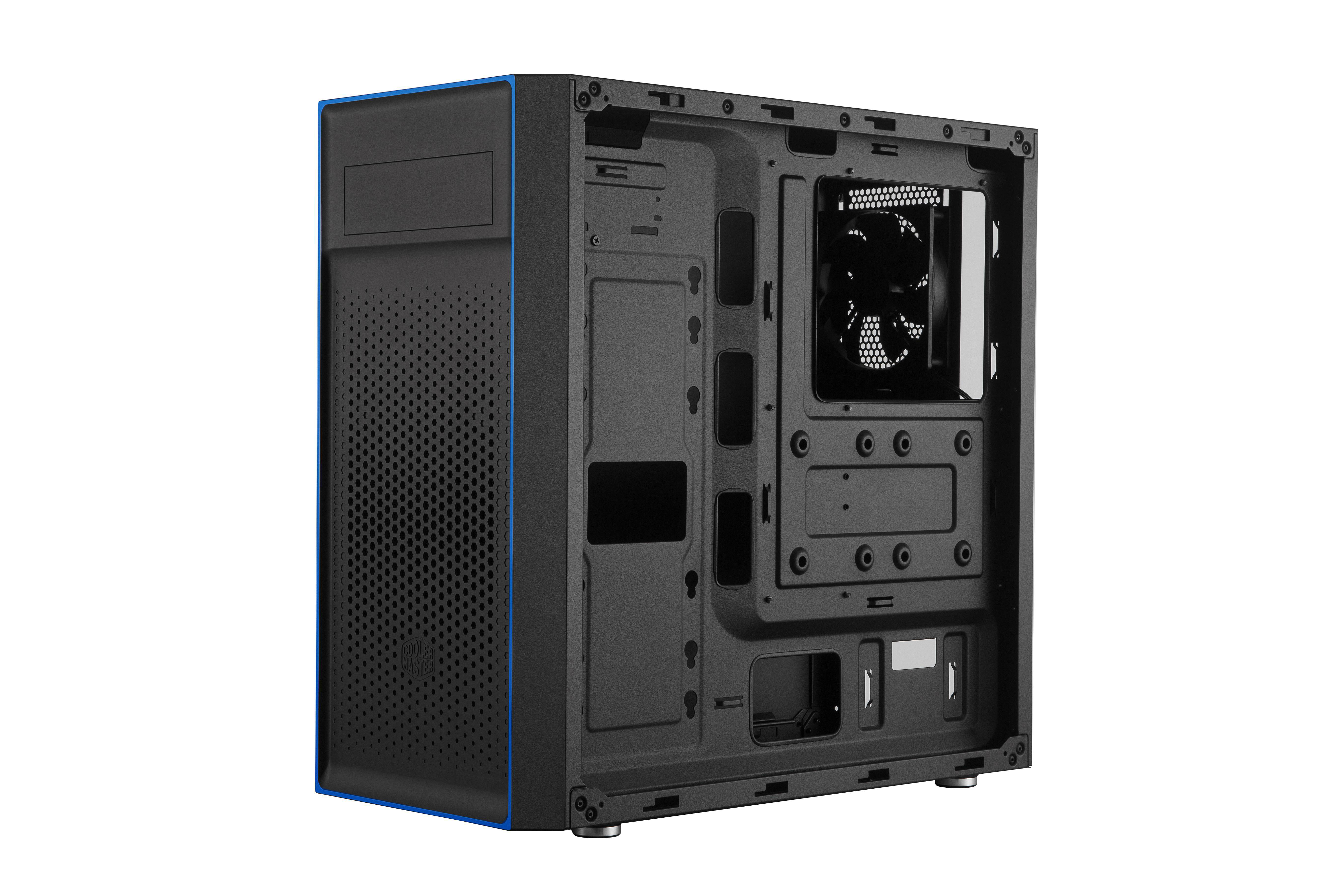 COOLER MASTER MasterBox E501L PC-Gehäuse, Schwarz/Blau