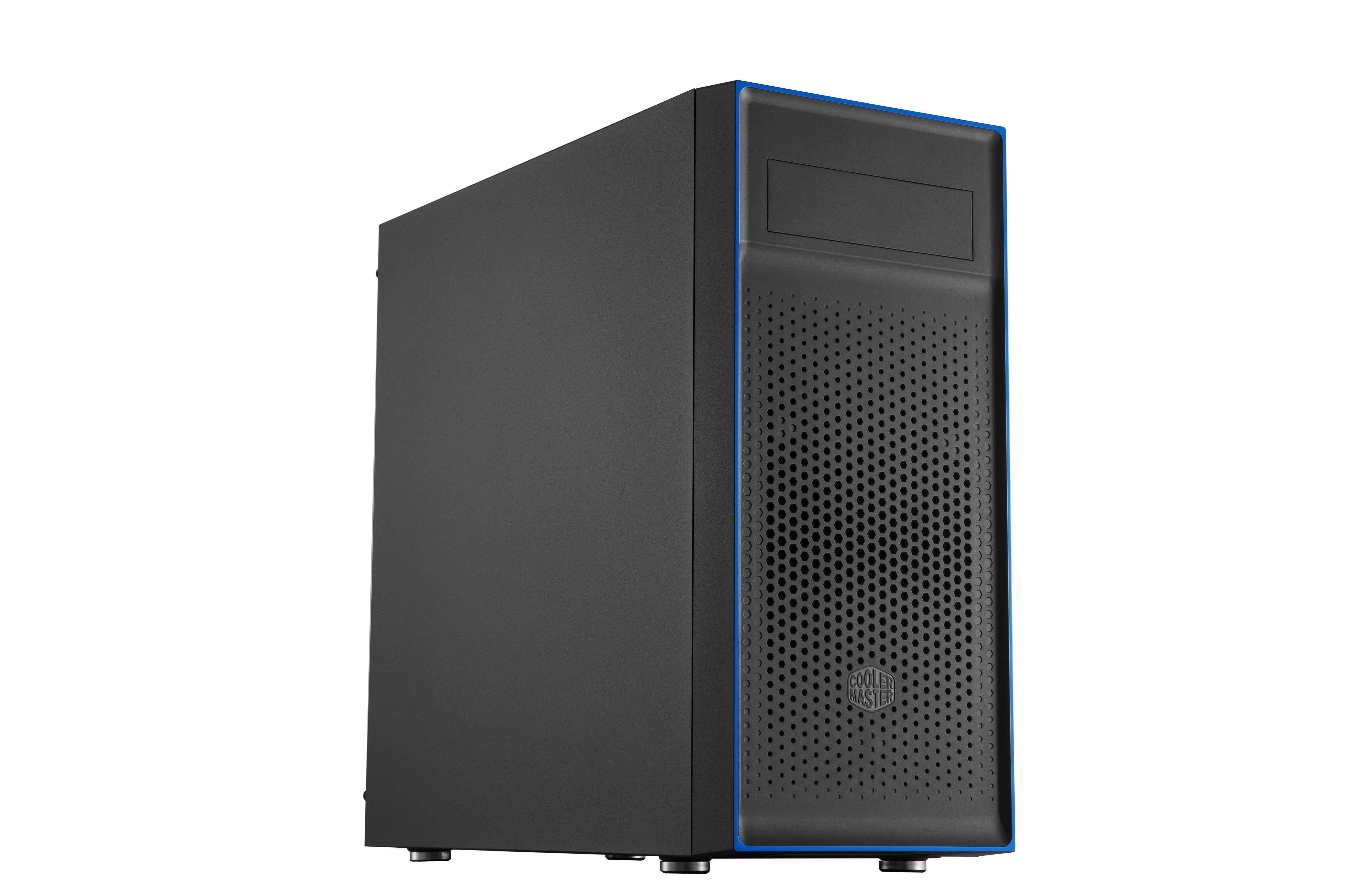 COOLER MASTER MasterBox E501L PC-Gehäuse, Schwarz/Blau