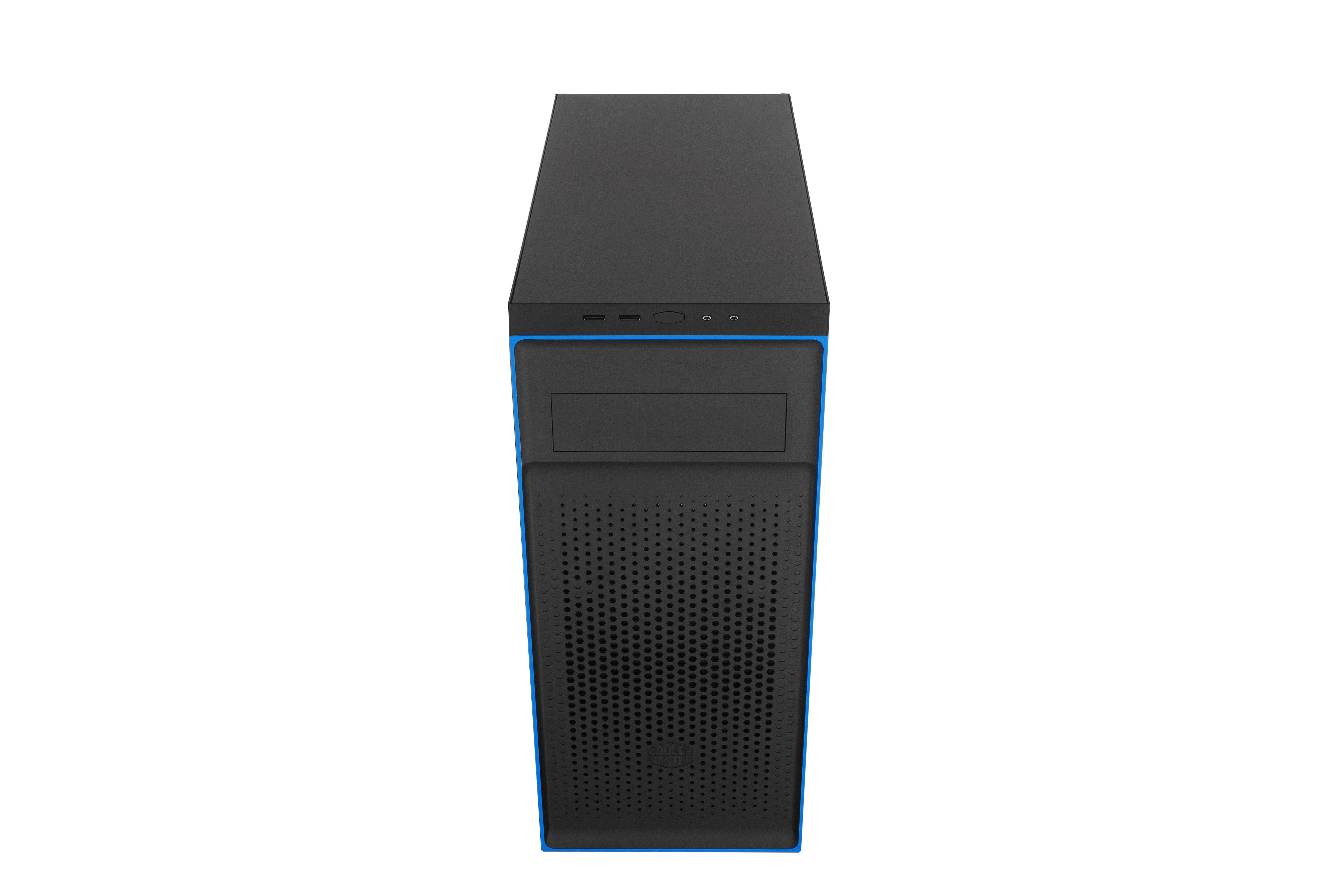 COOLER MASTER MasterBox E501L PC-Gehäuse, Schwarz/Blau