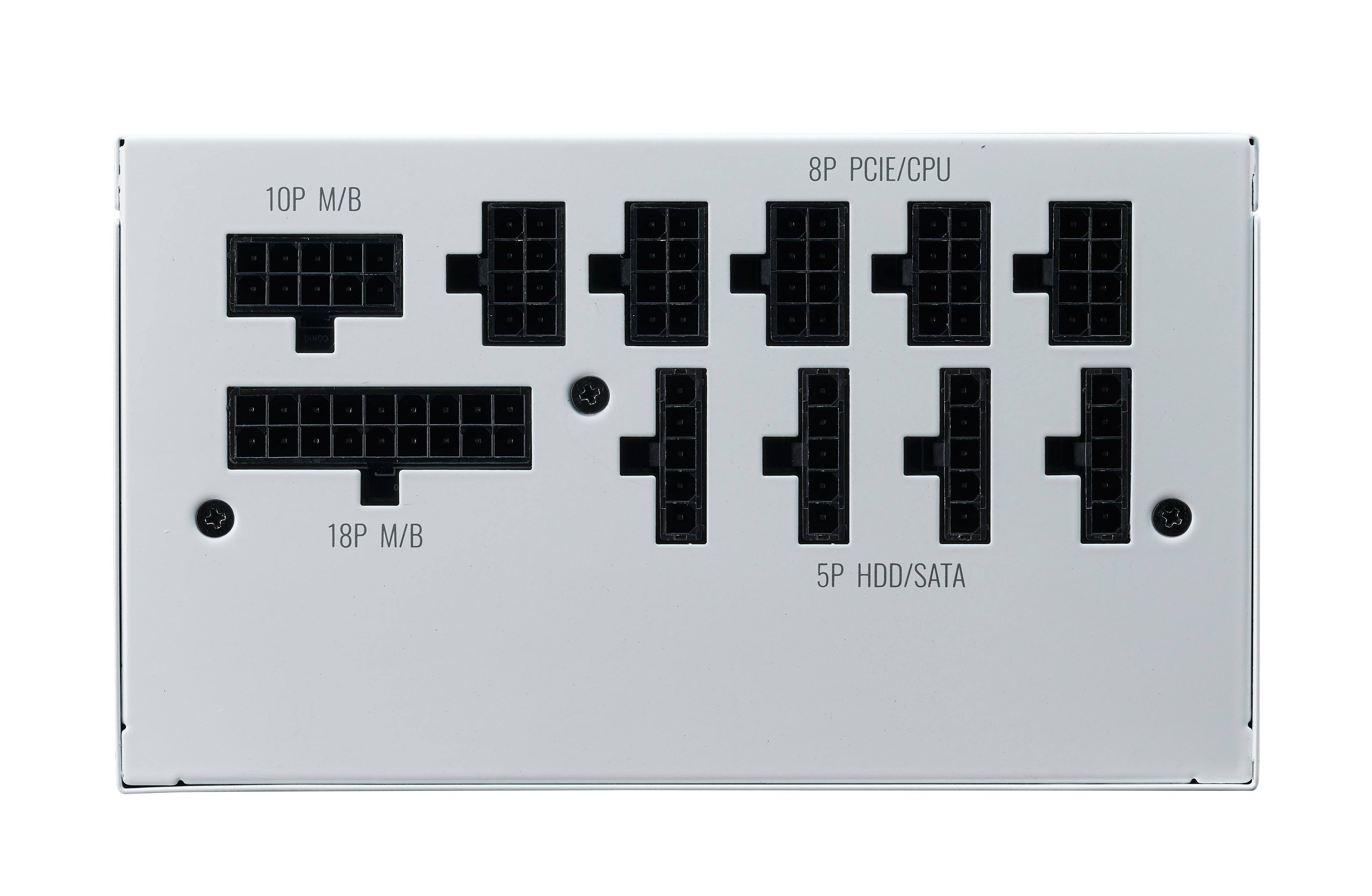 COOLER MASTER V750 GOLD - V2 (White Edition) PC-Netzteil 750 Watt 80+ Gold