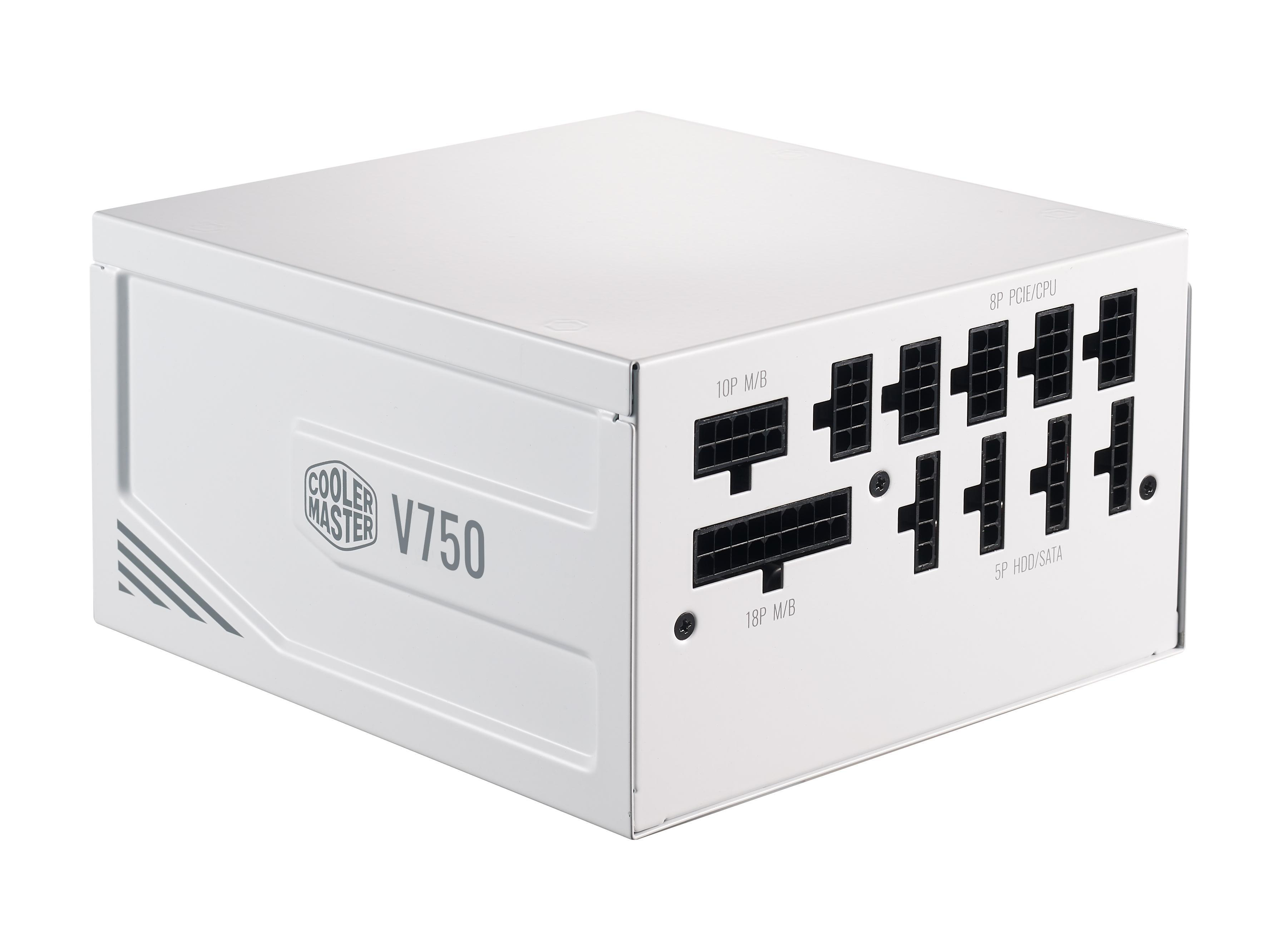 COOLER MASTER V750 GOLD - V2 (White Edition) PC-Netzteil 750 Watt 80+ Gold