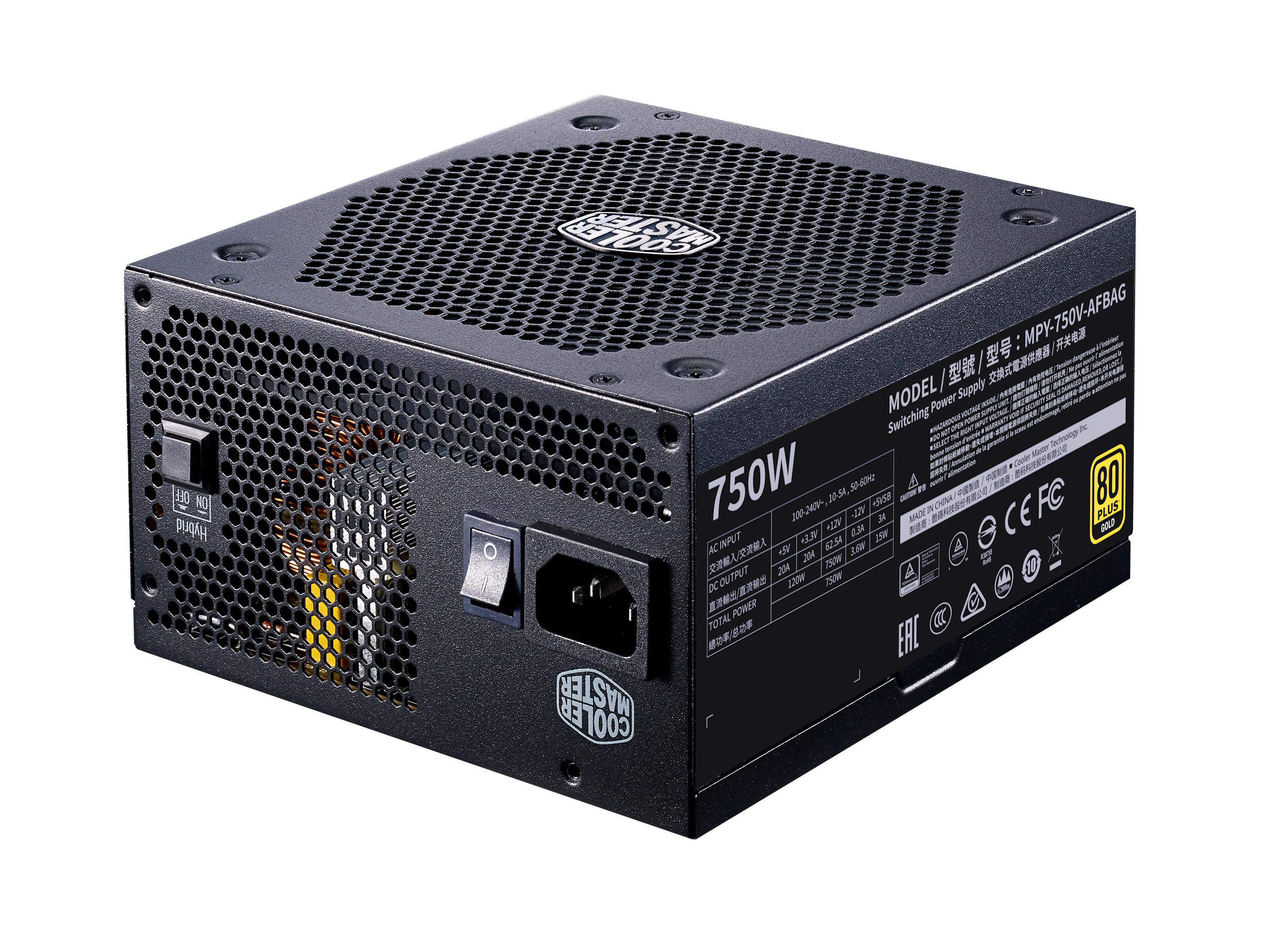 COOLER MASTER V750 GOLD - V2 PC-Netzteil 750 Watt 80+ Gold
