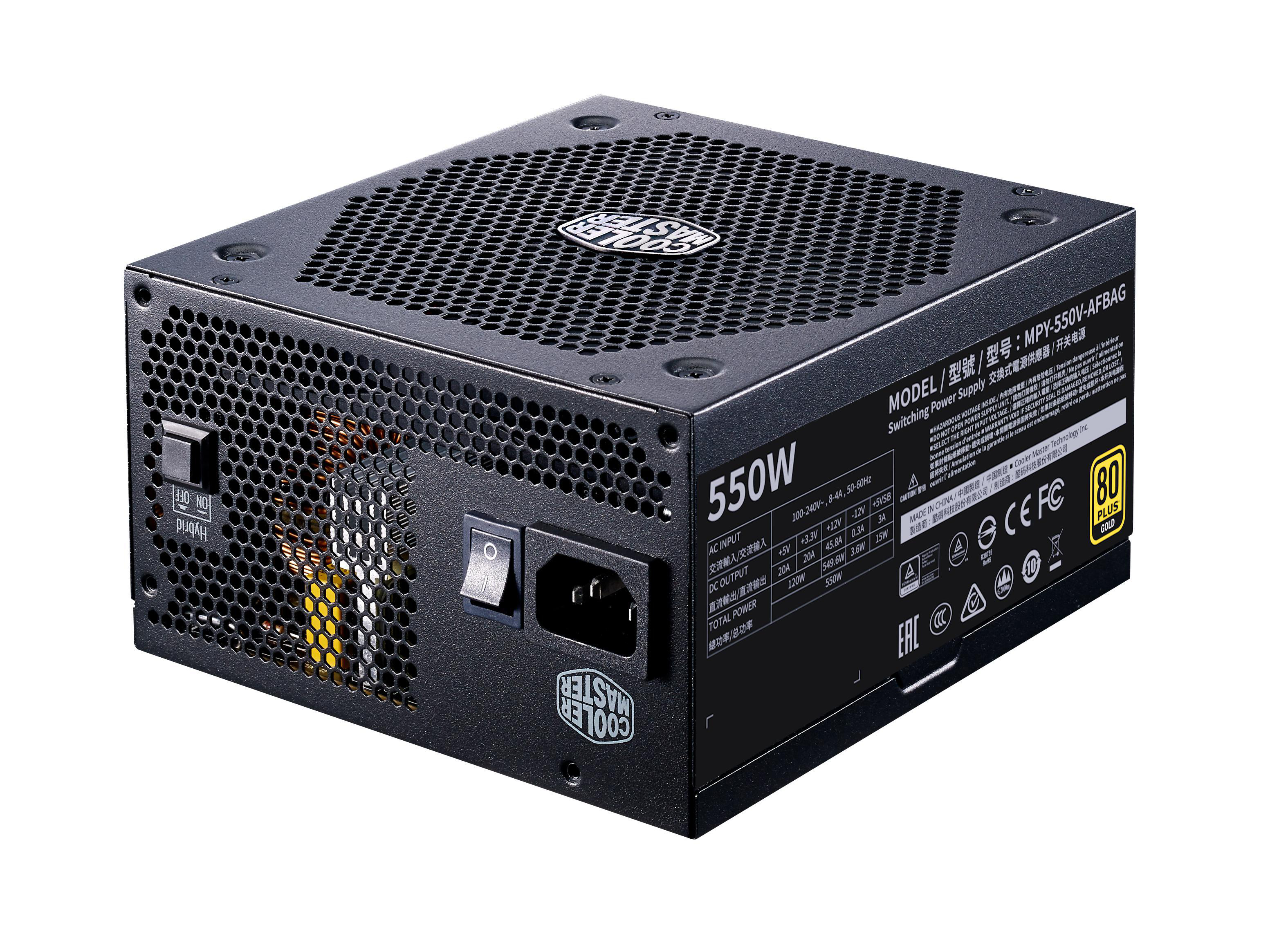 COOLER MASTER V550 GOLD - V2 PC-Netzteil 550 Watt 80+ Gold