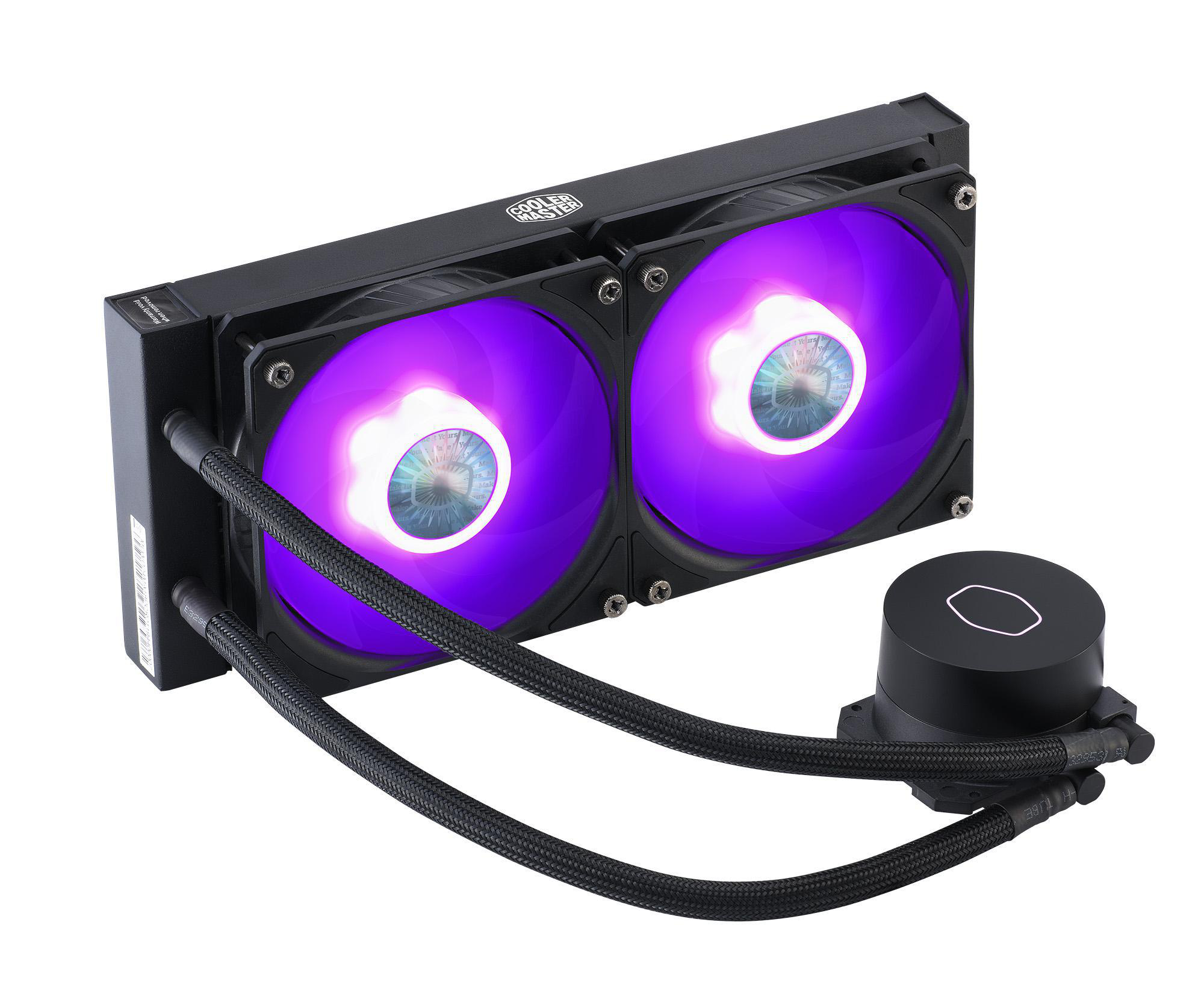 COOLER MASTER MasterLiquid ML240L V2 RGB CPU Wasserkühlung, Schwarz
