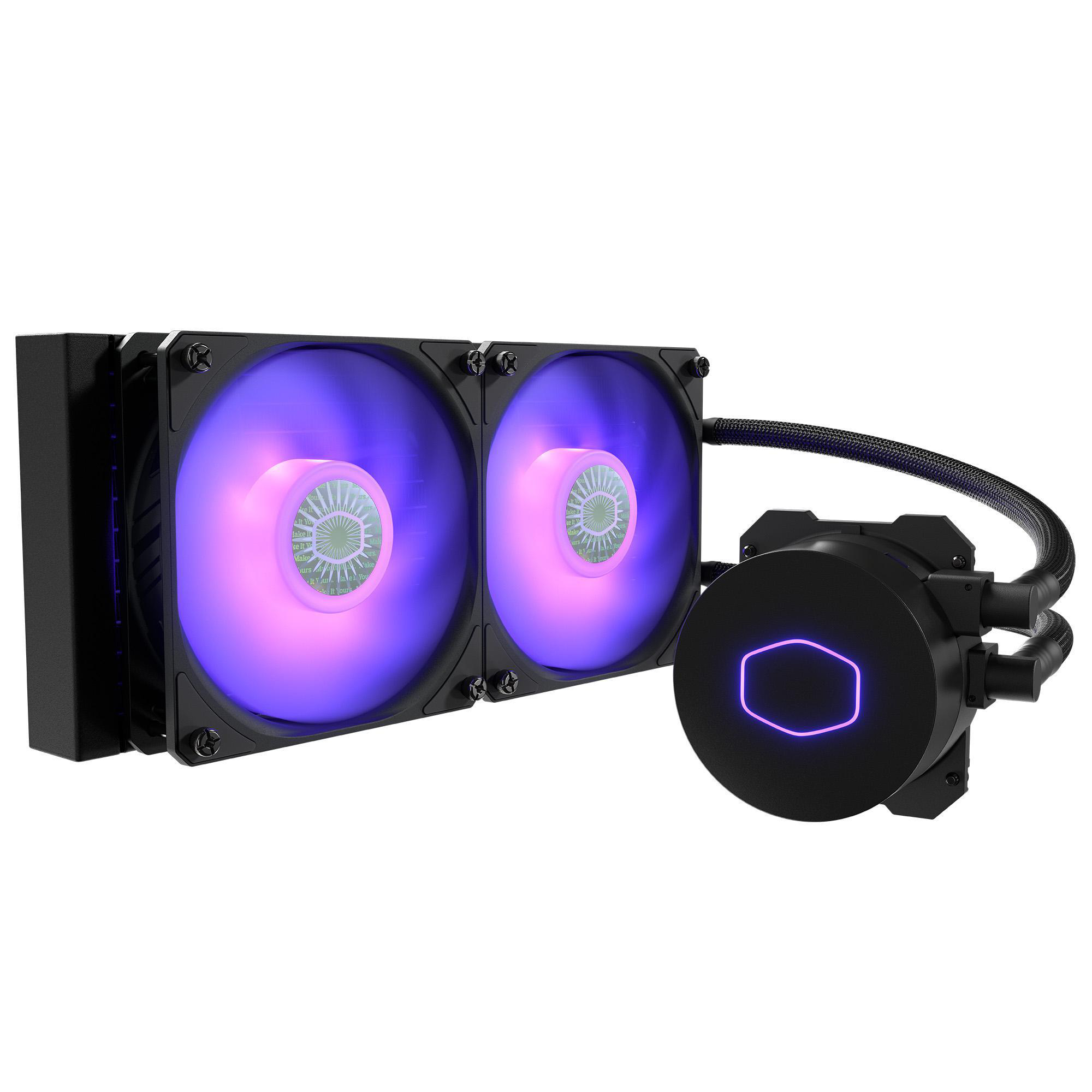 COOLER MASTER MasterLiquid ML240L V2 RGB CPU Wasserkühlung, Schwarz