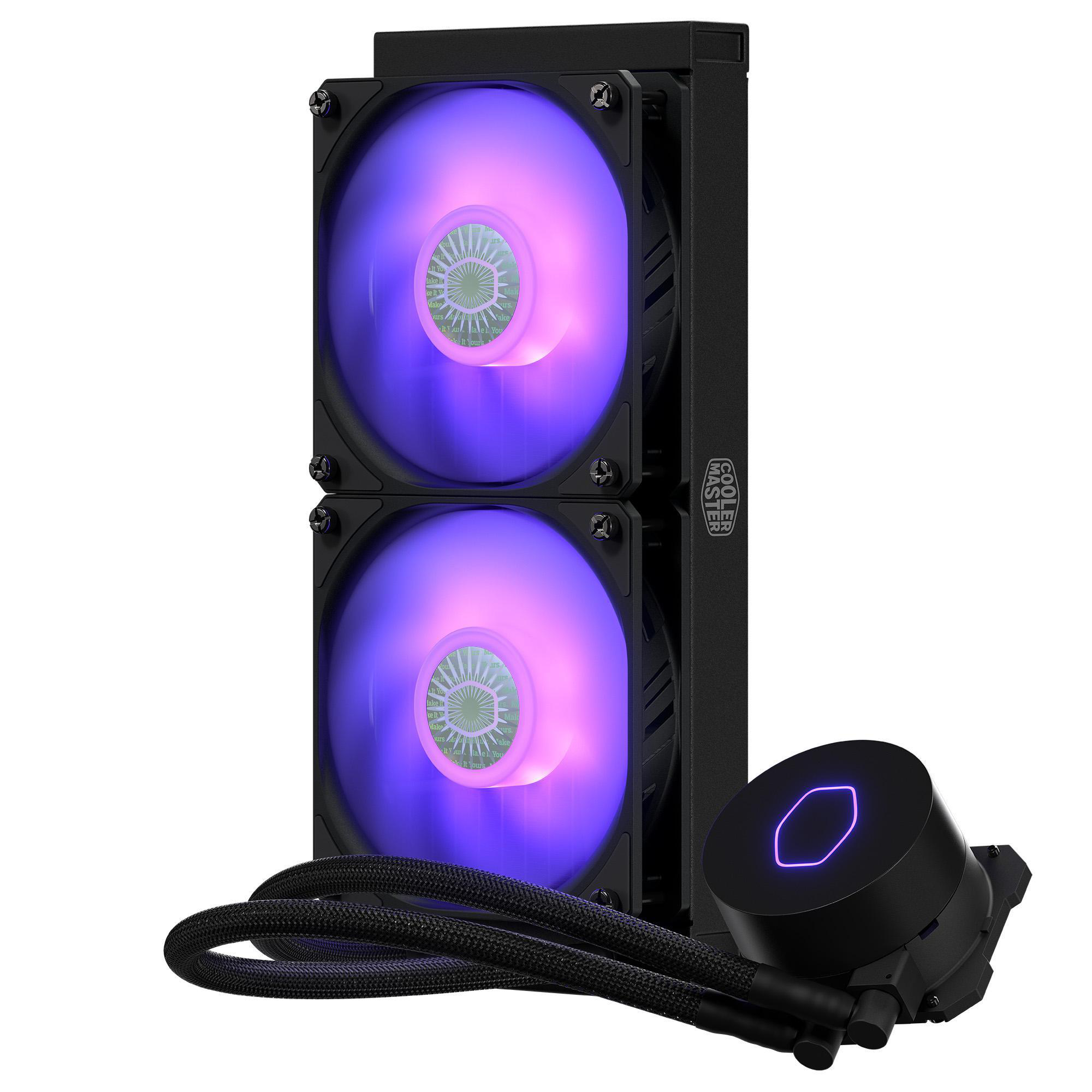 COOLER MASTER MasterLiquid ML240L V2 RGB CPU Wasserkühlung, Schwarz