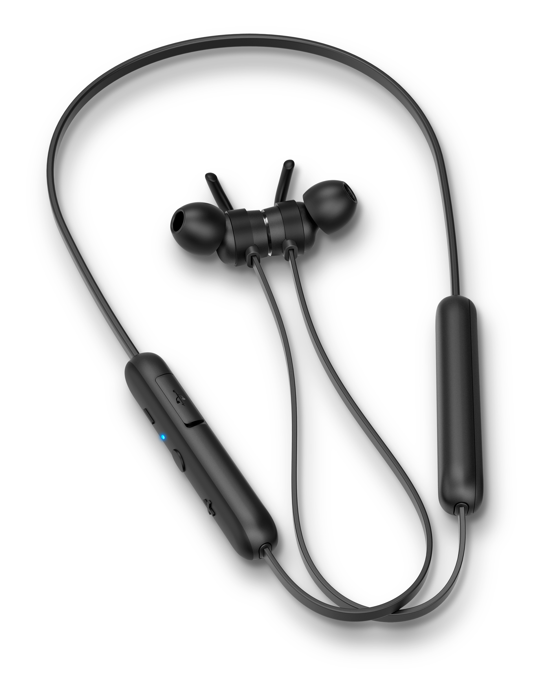 PHILIPS E1205BK/00, In-ear Bluetooth Schwarz Kopfhörer
