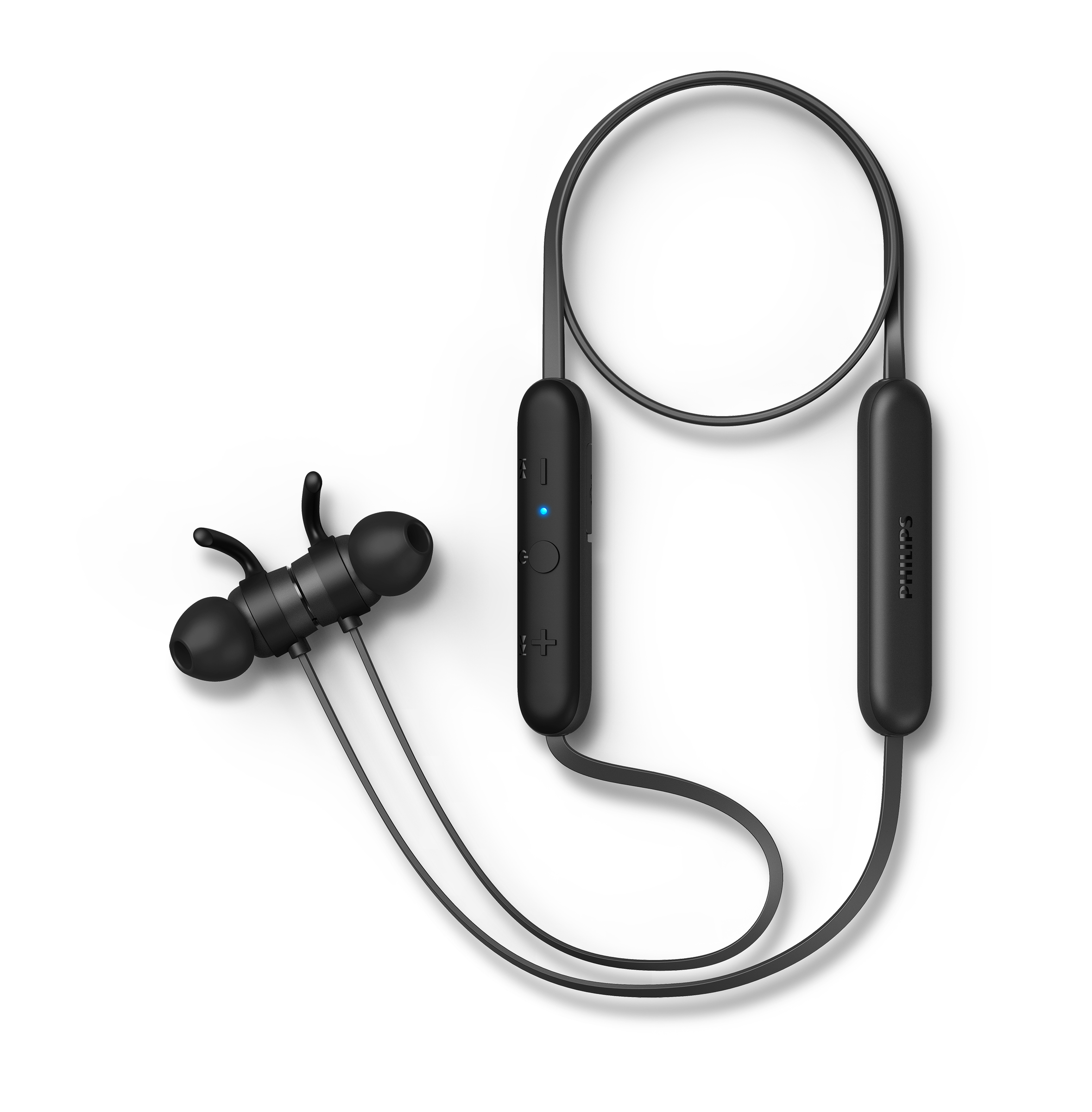 Schwarz Bluetooth Kopfhörer PHILIPS In-ear E1205BK/00,