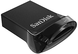 Memoria USB 32 GB - SanDisk Ultra Fit, USB 3.1, Hasta 130 MB/s, SecureAccess®, Compatible USB 2.0, Negro