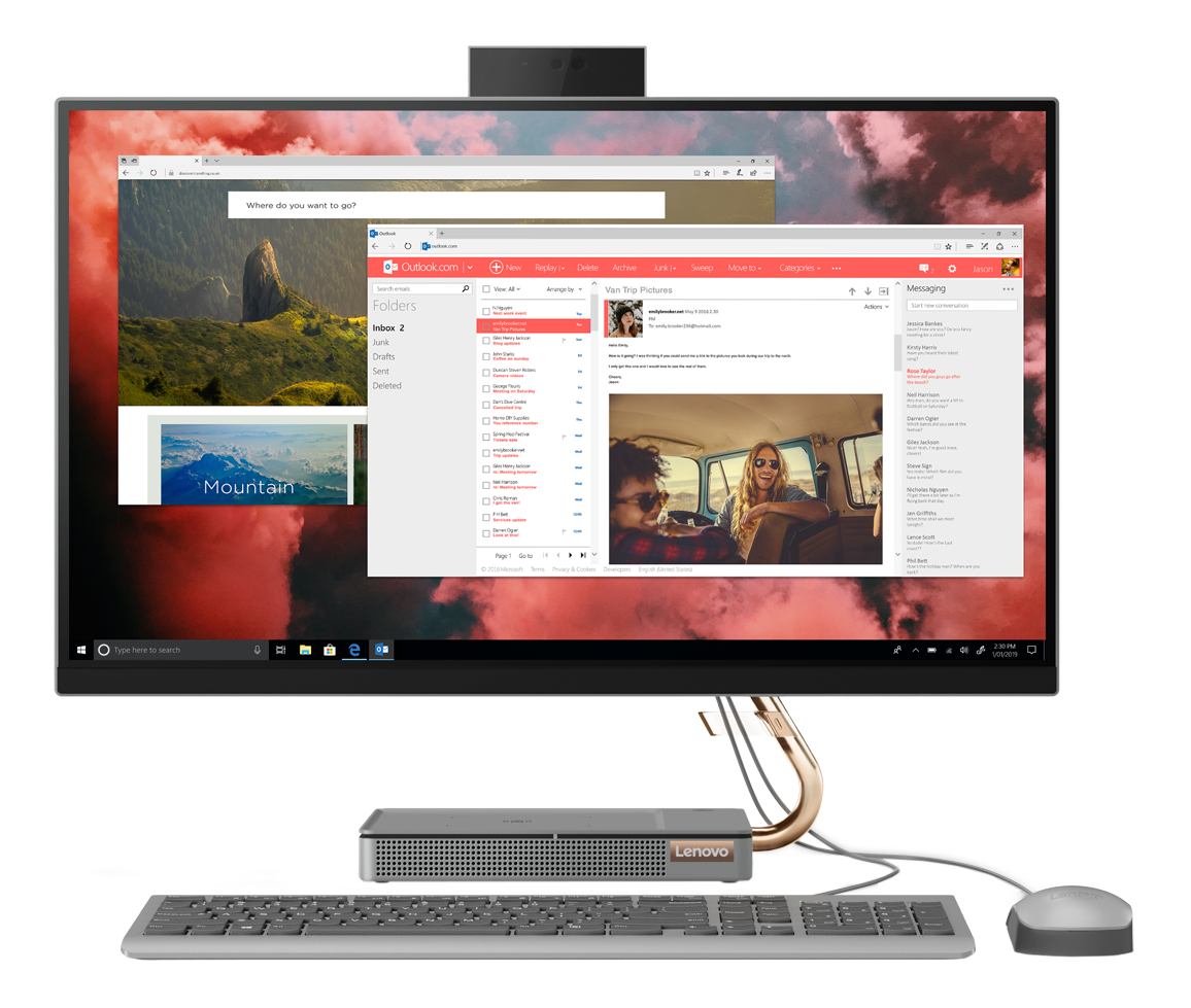 LENOVO-IDEA IdeaCentre AIO 5 27IOB6 - All-in-One-PC (27 ", 512 GB SSD, Stormy Gray)