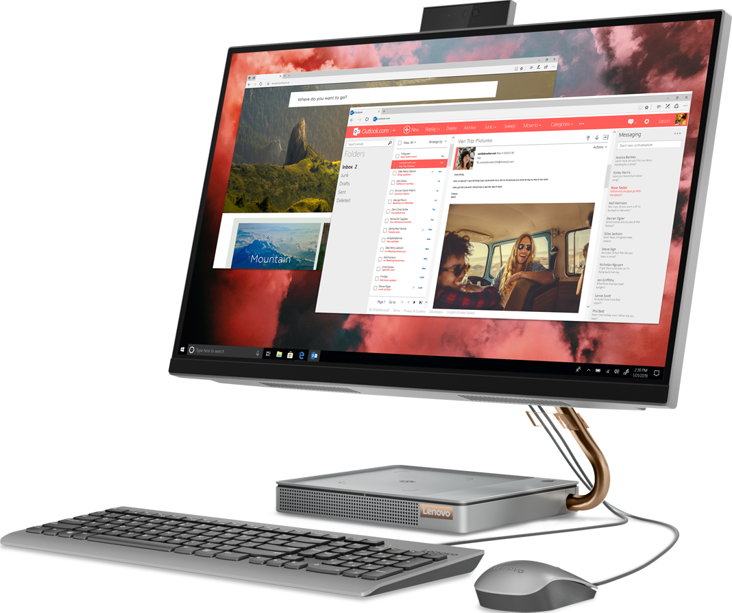 LENOVO-IDEA IdeaCentre AIO 5 27IOB6 - All-in-One-PC (27 ", 512 GB SSD, Stormy Gray)