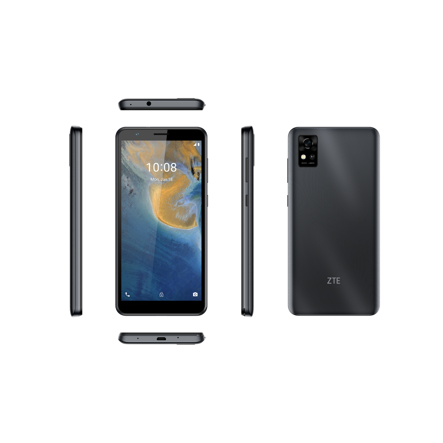 Móvil - ZTE Blade A31, Gris, 32 GB, 2 GB RAM, 5.45" HD+, Octa-Core Unisoc SC9863A, 3000 mAh, Android