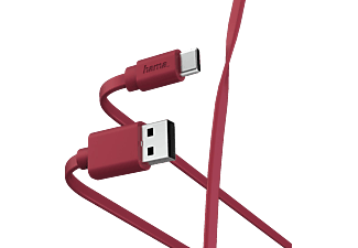 HAMA 187230 Laadkabel USB-A naar USB C 1m Rood