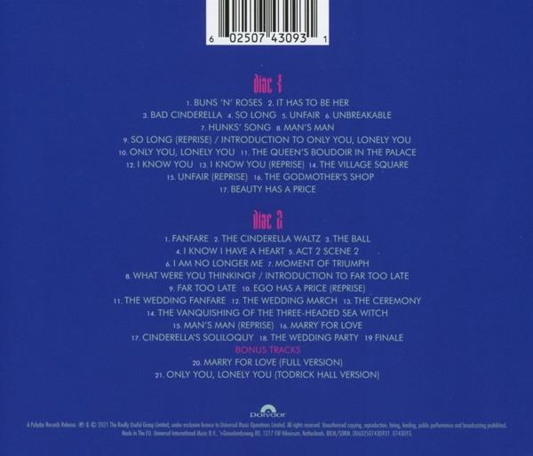 Két lemez egy tokban, a hátoldalon a tracklistával. A szöveg fekete fehér háttéren.