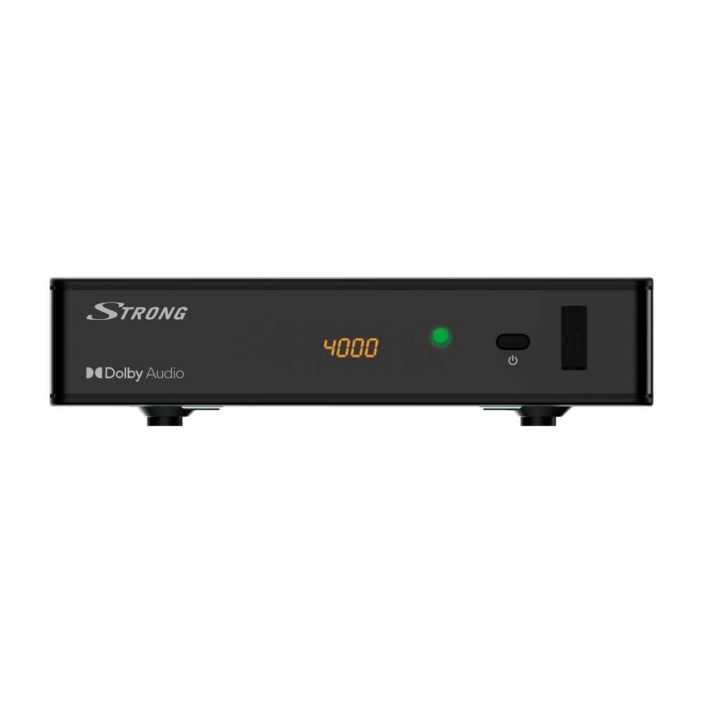 STRONG SRT 8215 Receiver DVB-T2 Schwarz) PVR-Funktion=optional, DVB-T2 HD, (HDTV