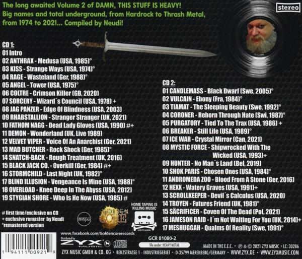 Albumcover mit Text und Bild eines Mannes, Text und Titelliste.