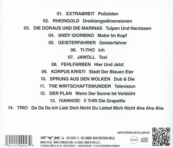 CD-Cover mit Titeln, Künstlernamen und ZYX Music Logo.