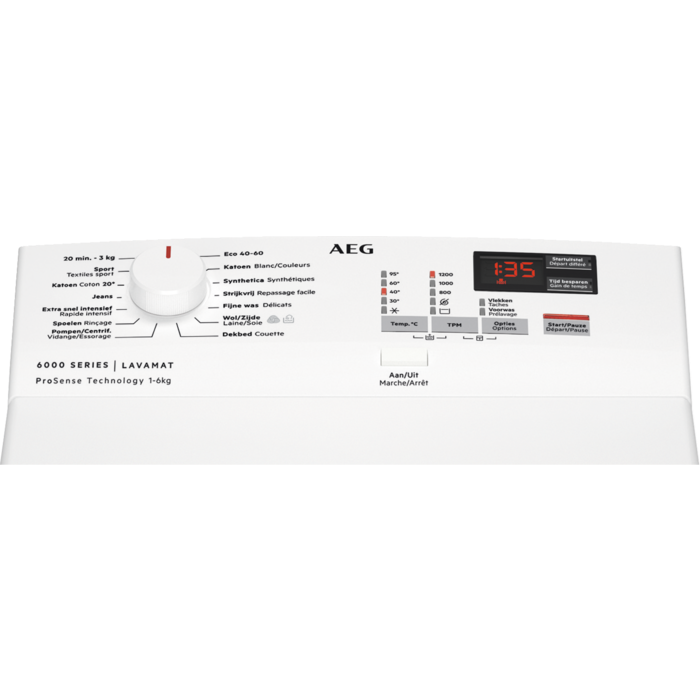 AEG Lave-linge top ProSense Serie 6000  D (L6TBK62)