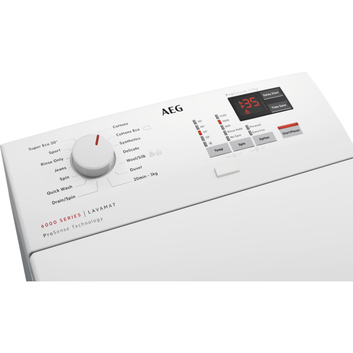 AEG Lave-linge top ProSense Serie 6000  D (L6TBK62)