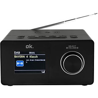 OK Wekkerradio DAB+ QI Zwart (OCR 530-B)